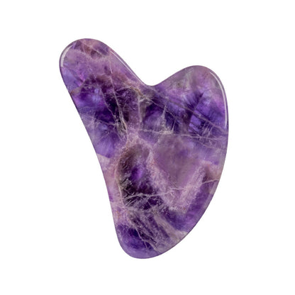 Amethyst Facial Roller & Heart Gua Sha Massager