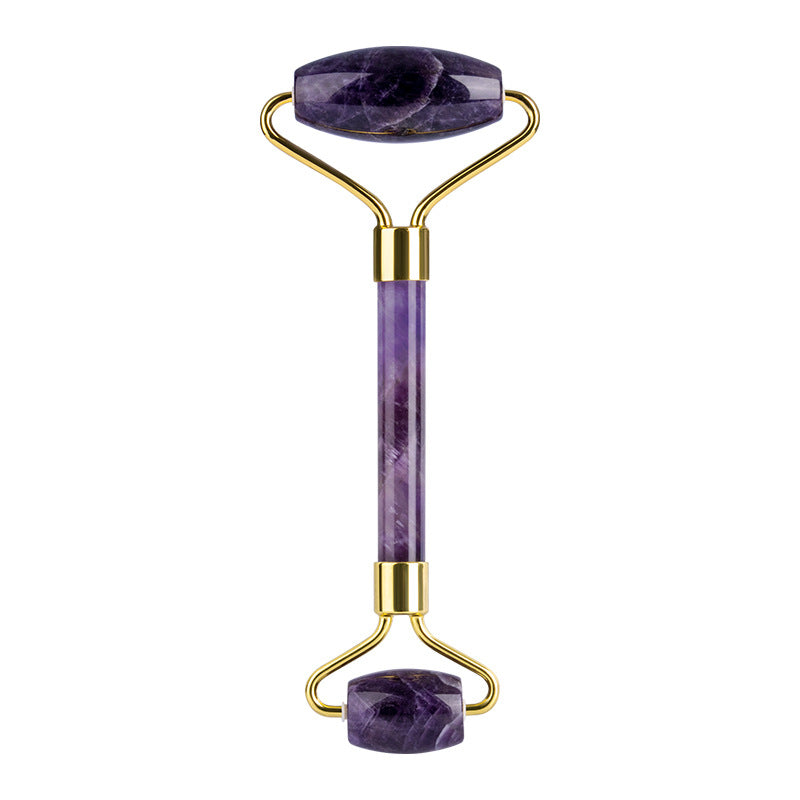 Amethyst Facial Roller & Heart Gua Sha Massager