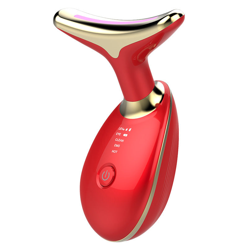 EMS Neck Lifting Massager – Thermal Tightening & Wrinkle Remover