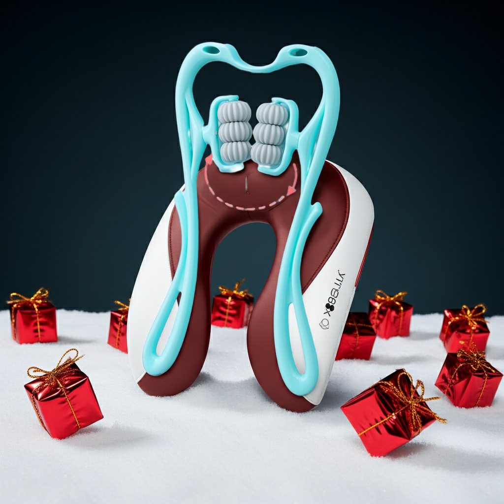 Wheel Manual Neck & Shoulder Massager – Deep Relief Roller Tool