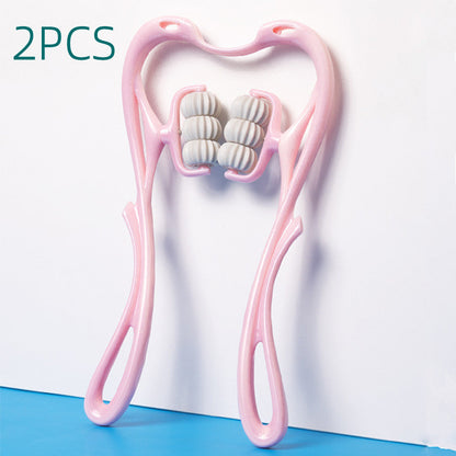 Wheel Manual Neck & Shoulder Massager – Deep Relief Roller Tool