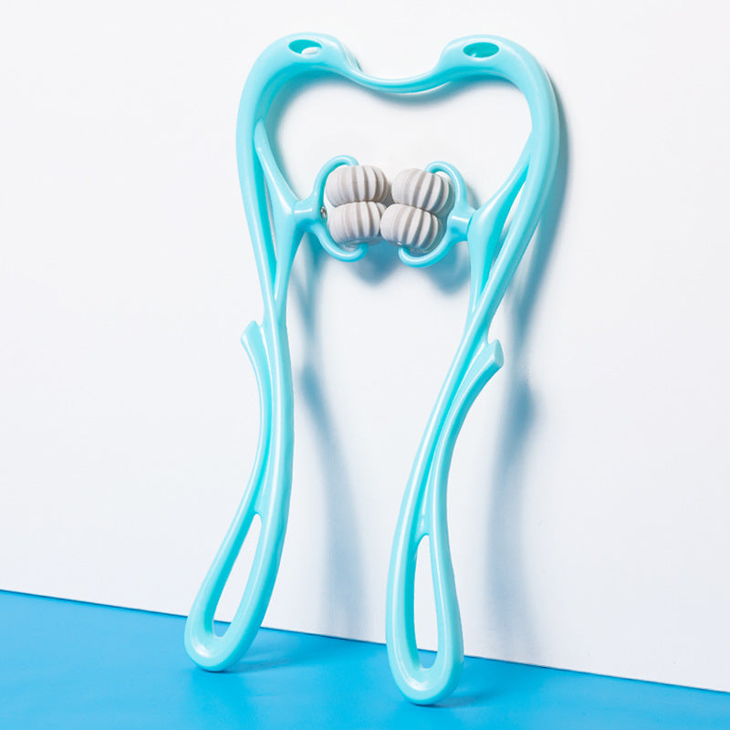 Wheel Manual Neck & Shoulder Massager – Deep Relief Roller Tool