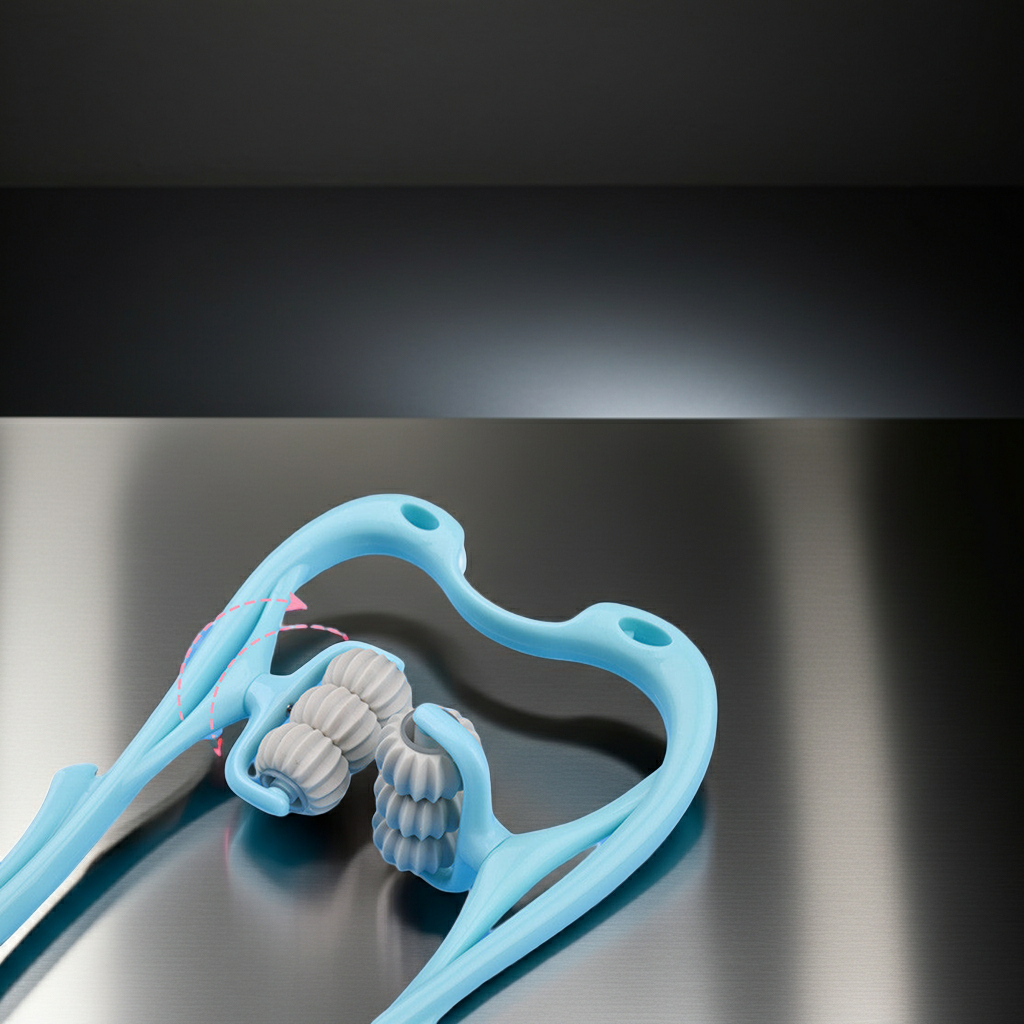 Wheel Manual Neck & Shoulder Massager – Deep Relief Roller Tool