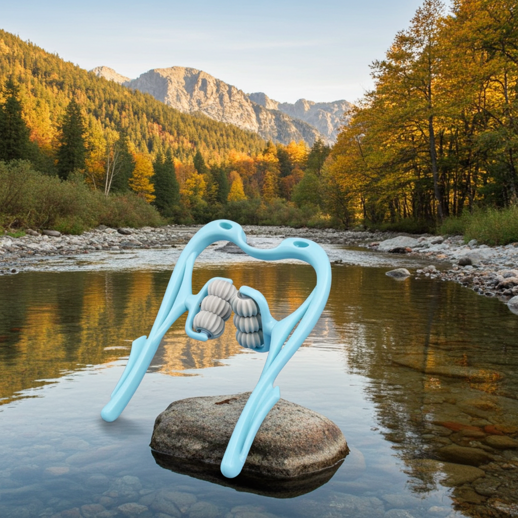 Wheel Manual Neck & Shoulder Massager – Deep Relief Roller Tool