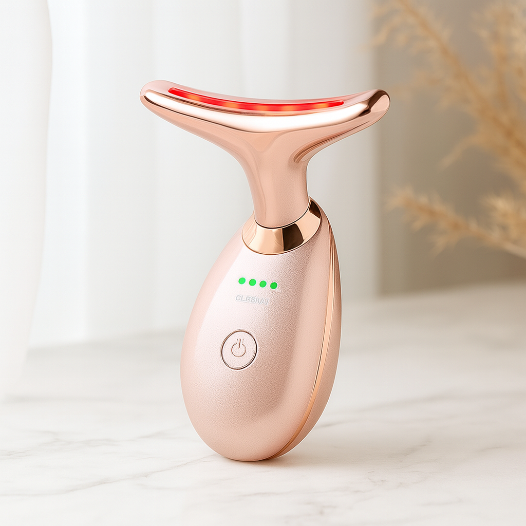 EMS Neck Lifting Massager – Thermal Tightening & Wrinkle Remover