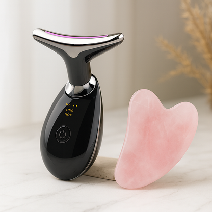 EMS Neck Lifting Massager – Thermal Tightening & Wrinkle Remover