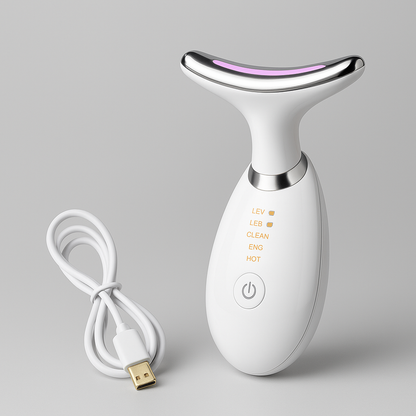 EMS Neck Lifting Massager – Thermal Tightening & Wrinkle Remover
