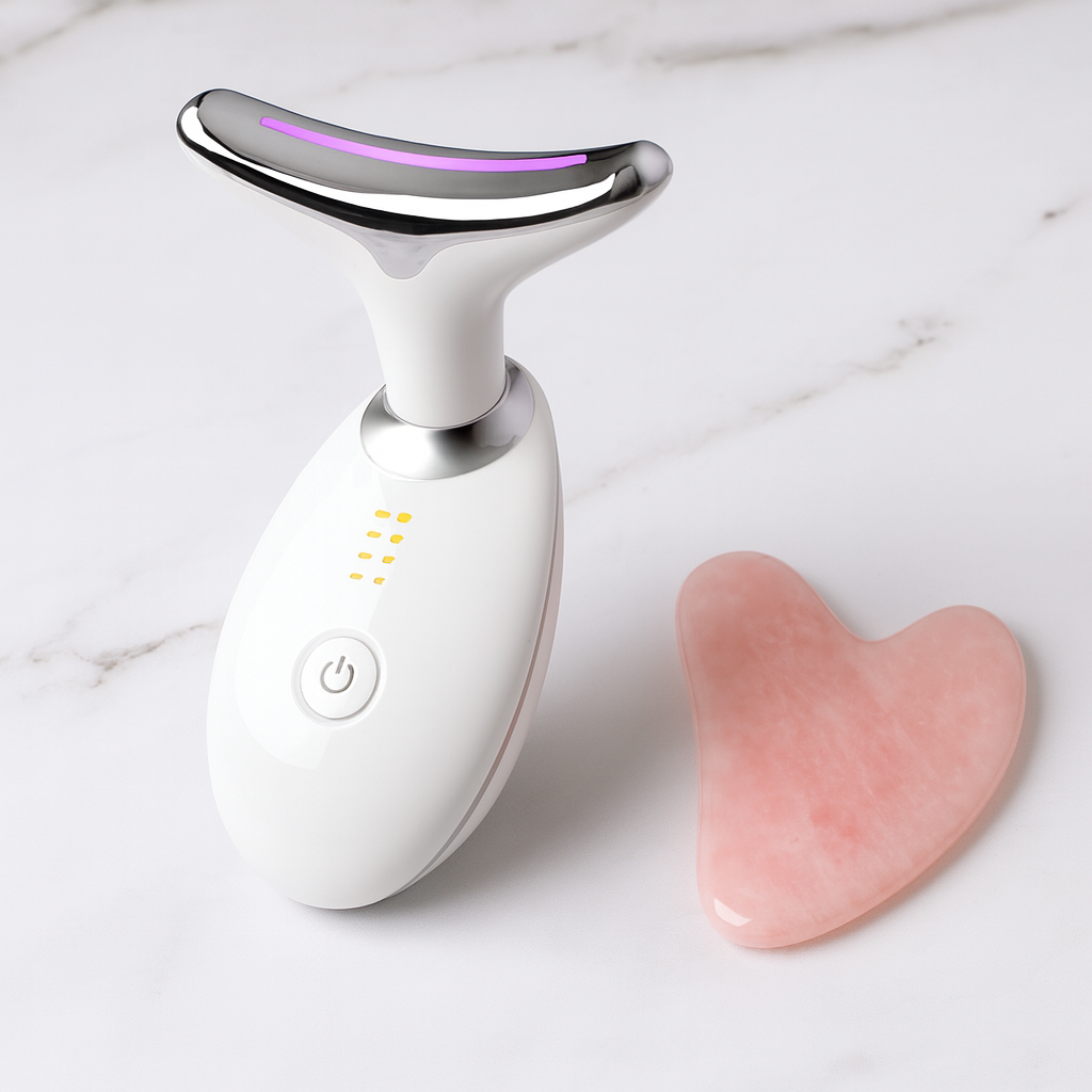 EMS Neck Lifting Massager – Thermal Tightening & Wrinkle Remover