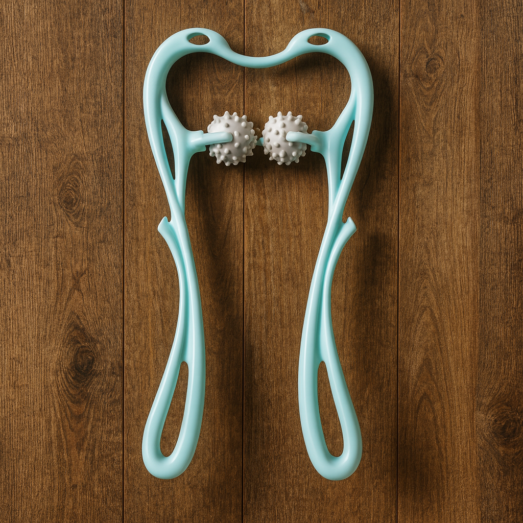 Wheel Manual Neck & Shoulder Massager – Deep Relief Roller Tool