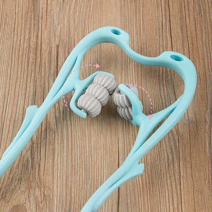 Wheel Manual Neck & Shoulder Massager – Deep Relief Roller Tool