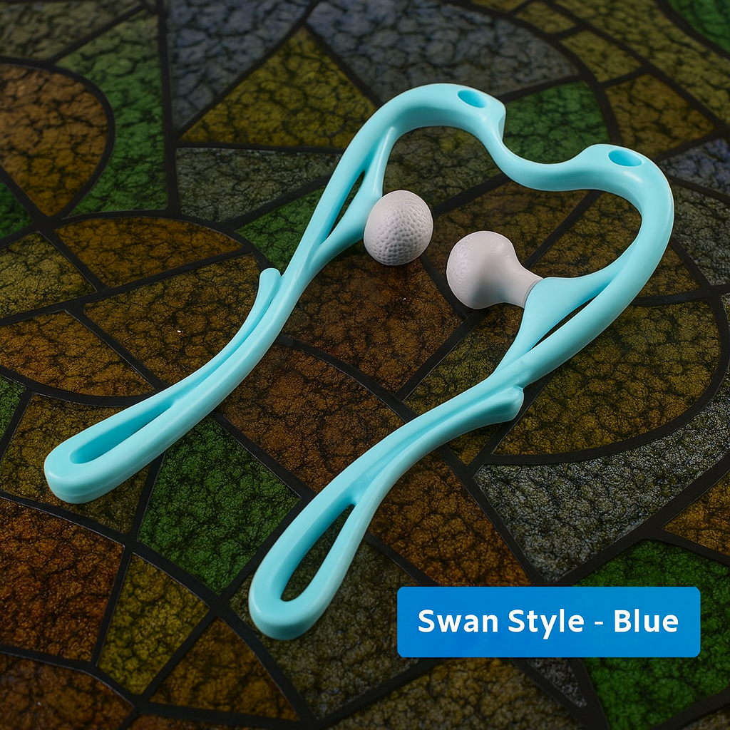 Wheel Manual Neck & Shoulder Massager – Deep Relief Roller Tool