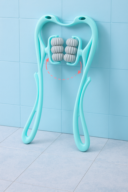 Wheel Manual Neck & Shoulder Massager – Deep Relief Roller Tool